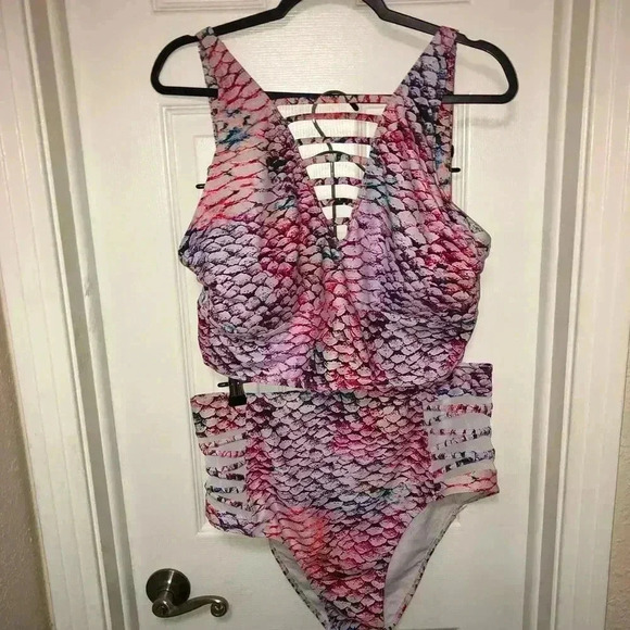Mermaid Scales Two-Piece Swimsuit - Picture 1 of 10